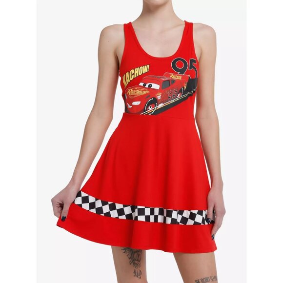 Pixar Dresses & Skirts - Hot Topic Disney Pixar Cars Lightning McQueen Athletic Dress NWT Size XL